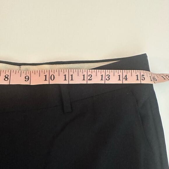 Pronto Uomo Men's Black Wool Flat Front Pockets Straight Leg Dress Pants Size 33 - Picture 8 of 10